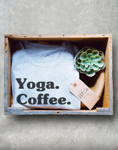 Yoga Coffee Naps Unisex Shirt - Yoga shirt, Funny namaste shirt, Hot yoga shirts, Yoga pose shirt, Yoga coffee shirt, Namaste in bed