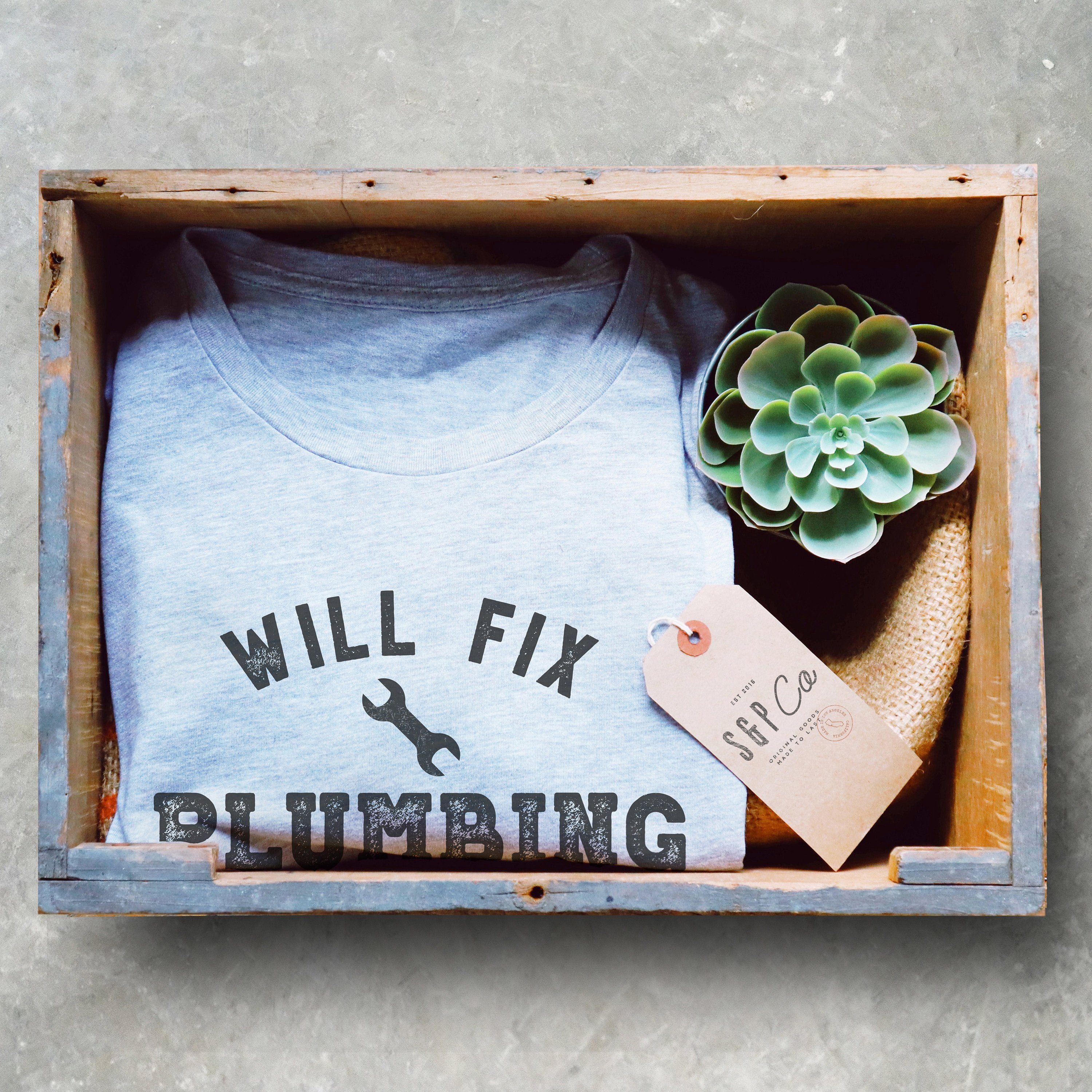 Will Fix Plumbing For Beer Unisex Shirt - Plumber, Plumber T-Shirt, Plumbing Shirt, Plumber Gift, Fathers Day Gift, Gift For Dad - Stag & Peach Co