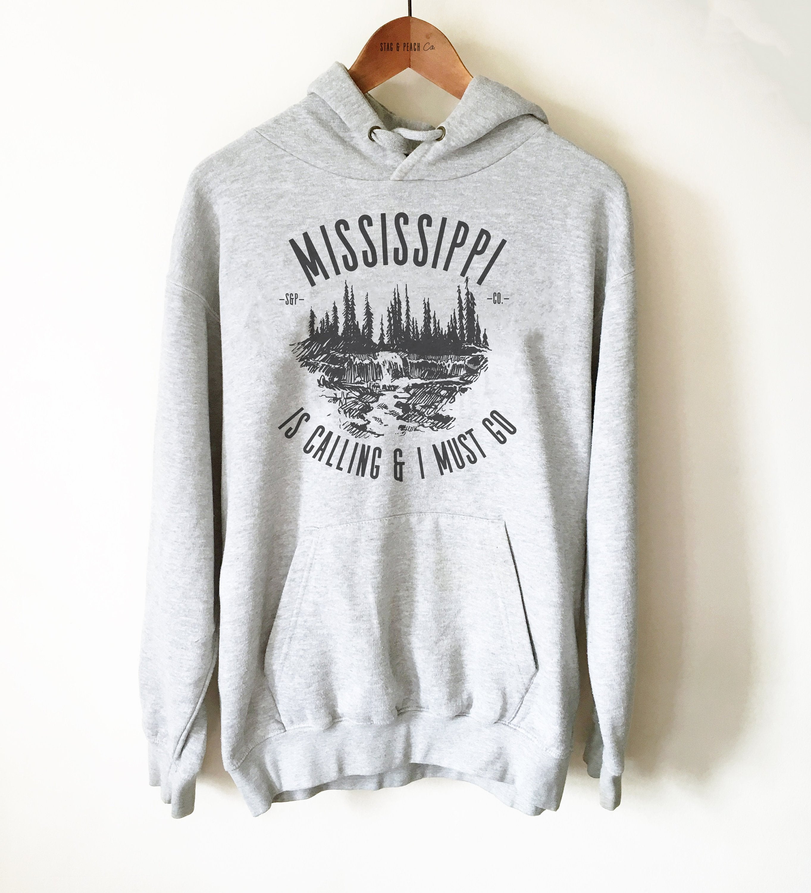 Mississippi Is Calling Hoodie - Mississippi Shirt, Home State Sweatshirt, Mississippi Pride Gift, MS State Shirt, Jackson Shirt, River Tee - Stag & Peach Co