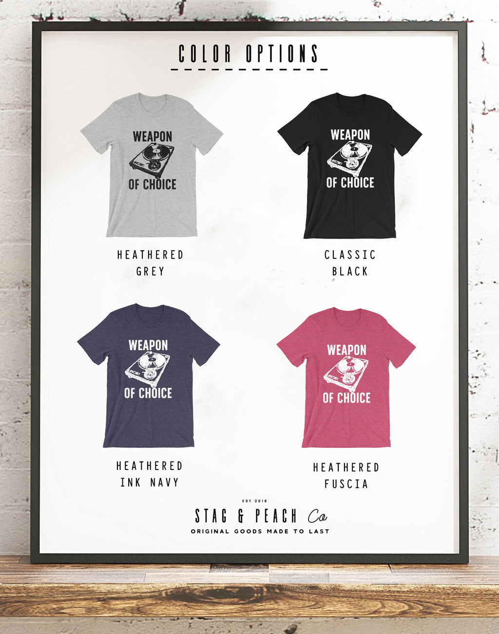Weapon Of Choice Unisex Shirt - DJ Shirt, DJ Techno TShirts, Disk Jockey Gift, Rave Clothing, Music TShirt, Techno Shirt