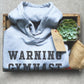 Warning Gymnast Hoodie -  Gymnastics Shirt, Gymnast Shirt, Gymnastics Gift, Gymnastics Gifts, Gymnastics, Gift For Gymnast, Gym Hoodie