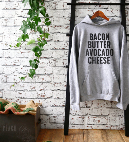Bacon Butter Avocado Cheese, Keto Hoodie