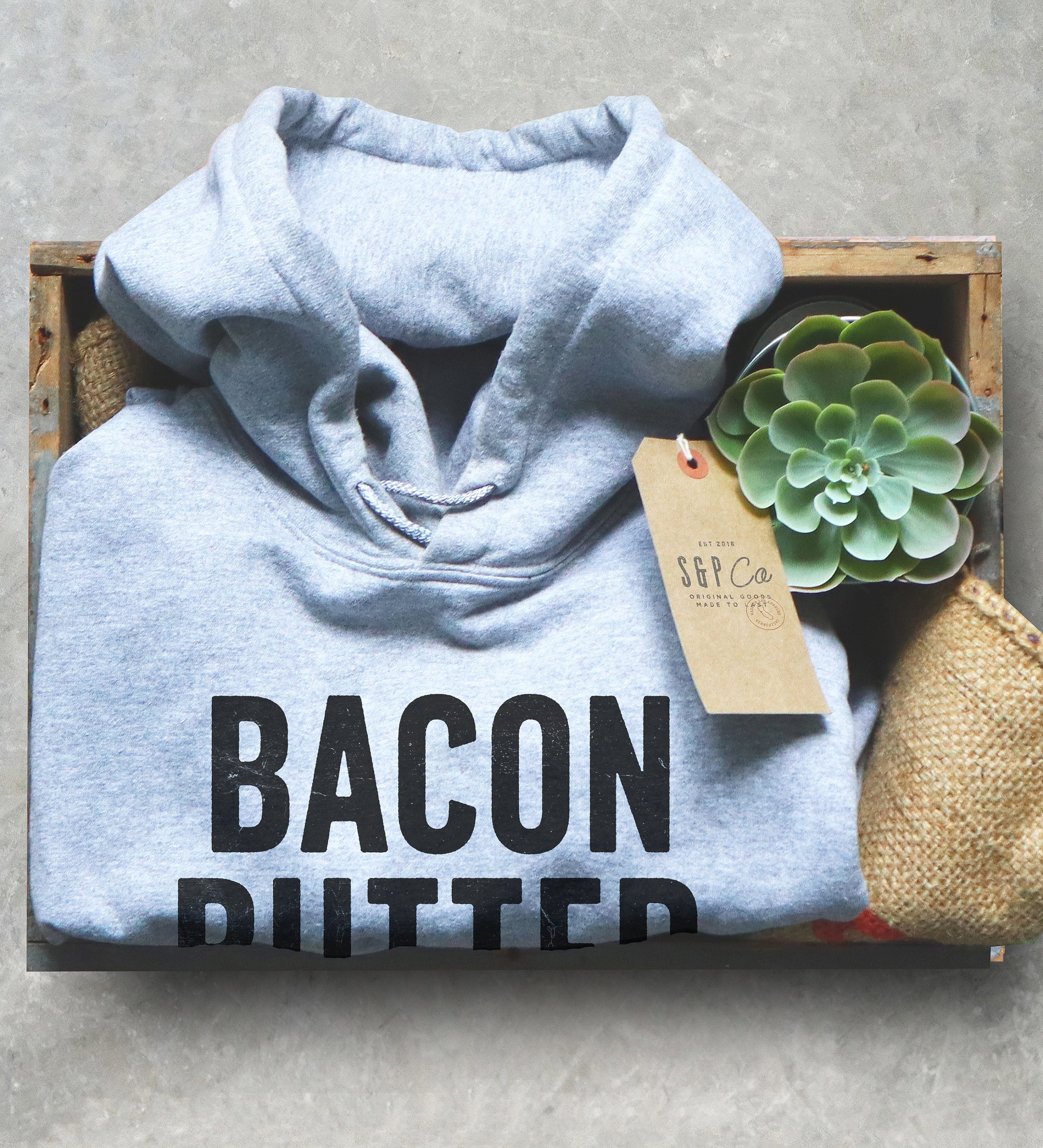 Bacon Butter Avocado Cheese, Keto Hoodie