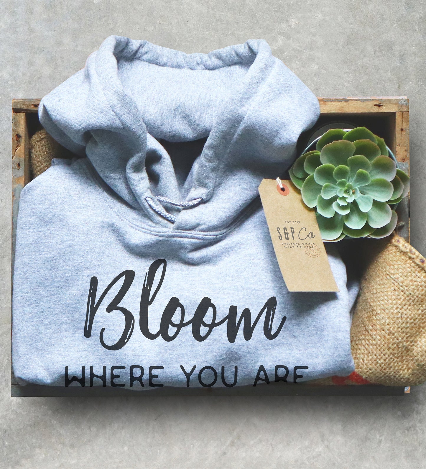 Bloom Where You Are Planted Hoodie - Florist Shirt, Florist Gift, Flower Arranging Gift, Flower Shirt, Flower Hoodie, Gardener Shirt