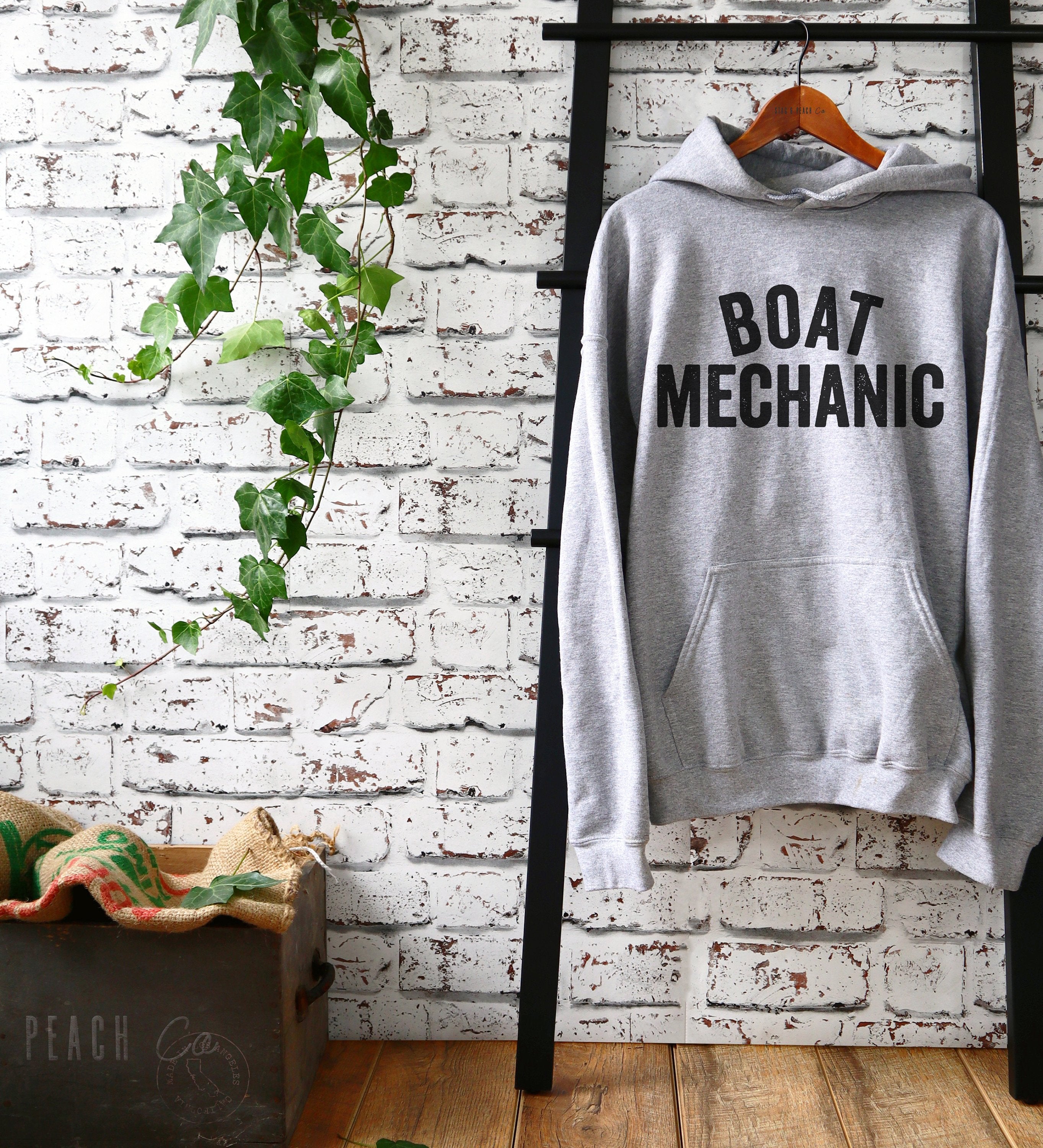 Boat Mechanic Hoodie - Motor Boat Shirt, Motor Boat Gift, Boat Gift, Boat Shirt, Lake Shirt, Lake Gift, Speed Boat - Stag & Peach Co