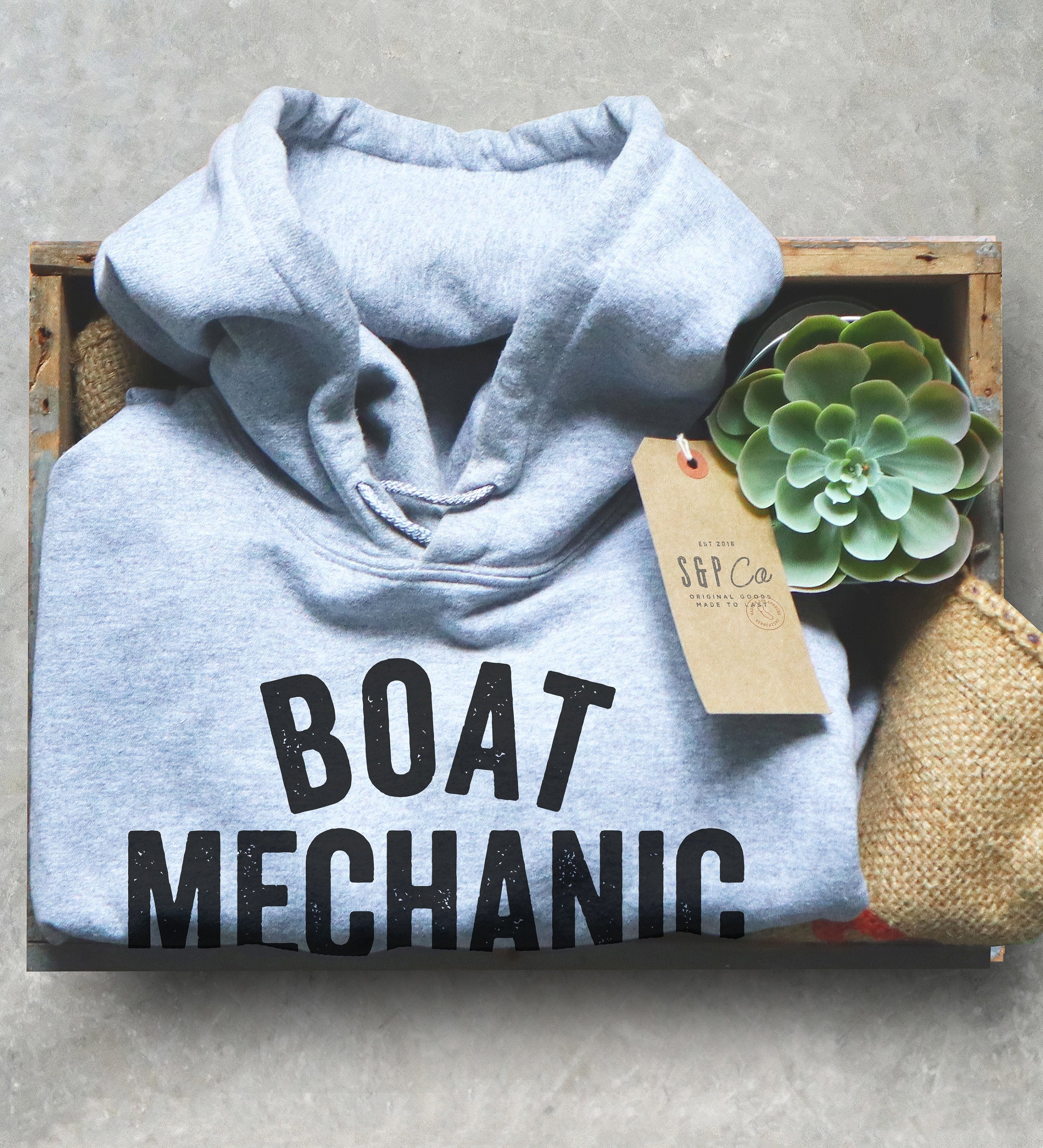 Boat Mechanic Hoodie - Motor Boat Shirt, Motor Boat Gift, Boat Gift, Boat Shirt, Lake Shirt, Lake Gift, Speed Boat - Stag & Peach Co