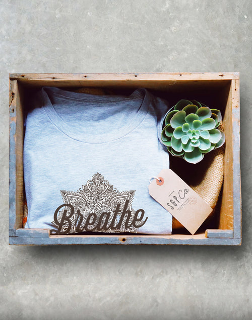 Breathe Unisex Shirt - Pilates Shirt, Pilates Gift, Mindful Shirt, Mindful Gift, Mindfulness Shirt, Mindfulness Gift