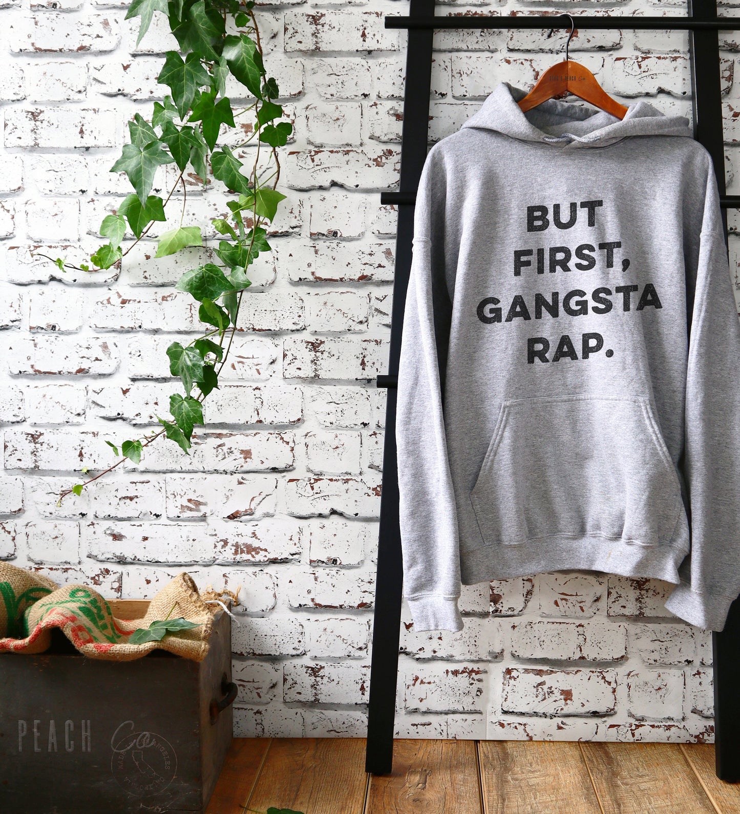 But First Gangsta Rap Hoodie - Gangsta, Gangster Rap Shirt, Thug Life, Gangsta Rap, Music Lover T Shirt, Karaoke, Workout Shirt