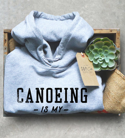 Canoeing Is My Therapy Hoodie -