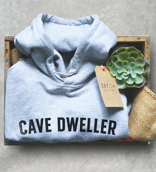 Cave Dweller Hoodie - Caving Shirt, Spelunking Shirt, Caver Shirt, Spelunker Shirt, Adventure Shirt, Hiking Shirt, Cave Diving Shirt