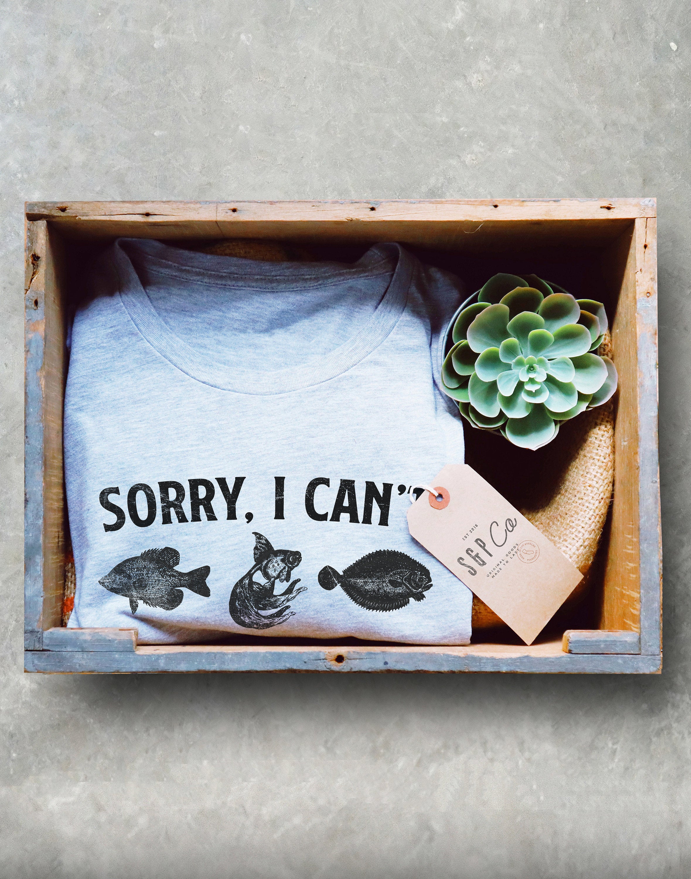Sorry I Can't My Fish Need Me Unisex Shirt -Aquarium Shirt, Aquarium Gift, Fish Shirt, Fish Lover Gift, Tropical Fish Shirt, Fish Tank Shirt - Stag & Peach Co