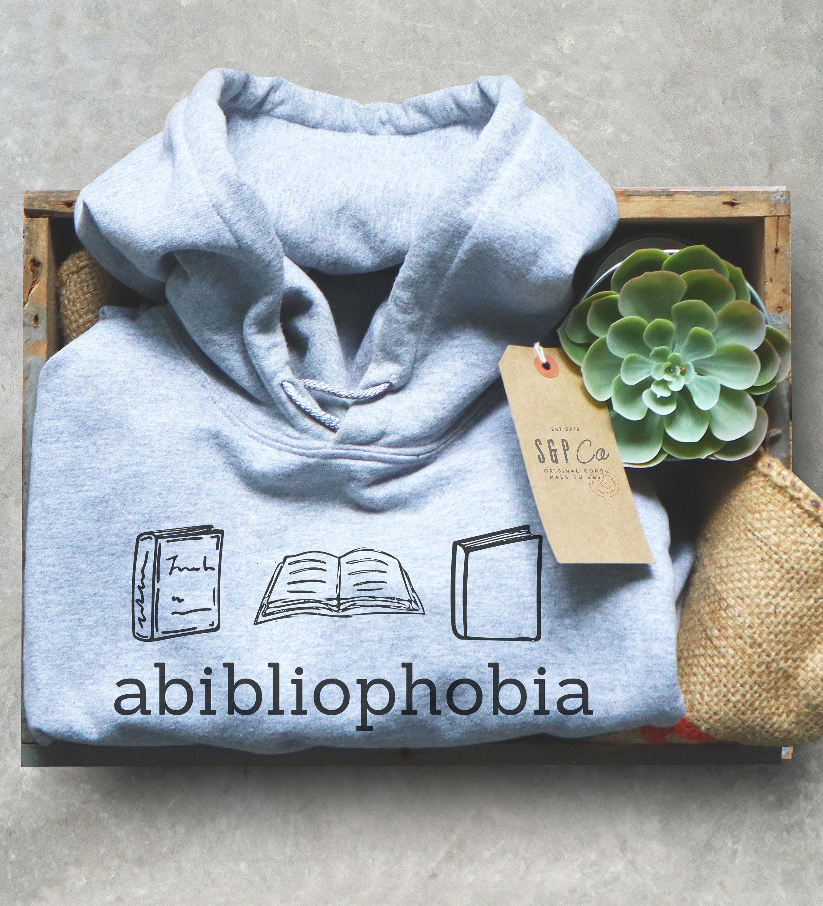 Abibliophobia Hoodie - Stag & Peach Co