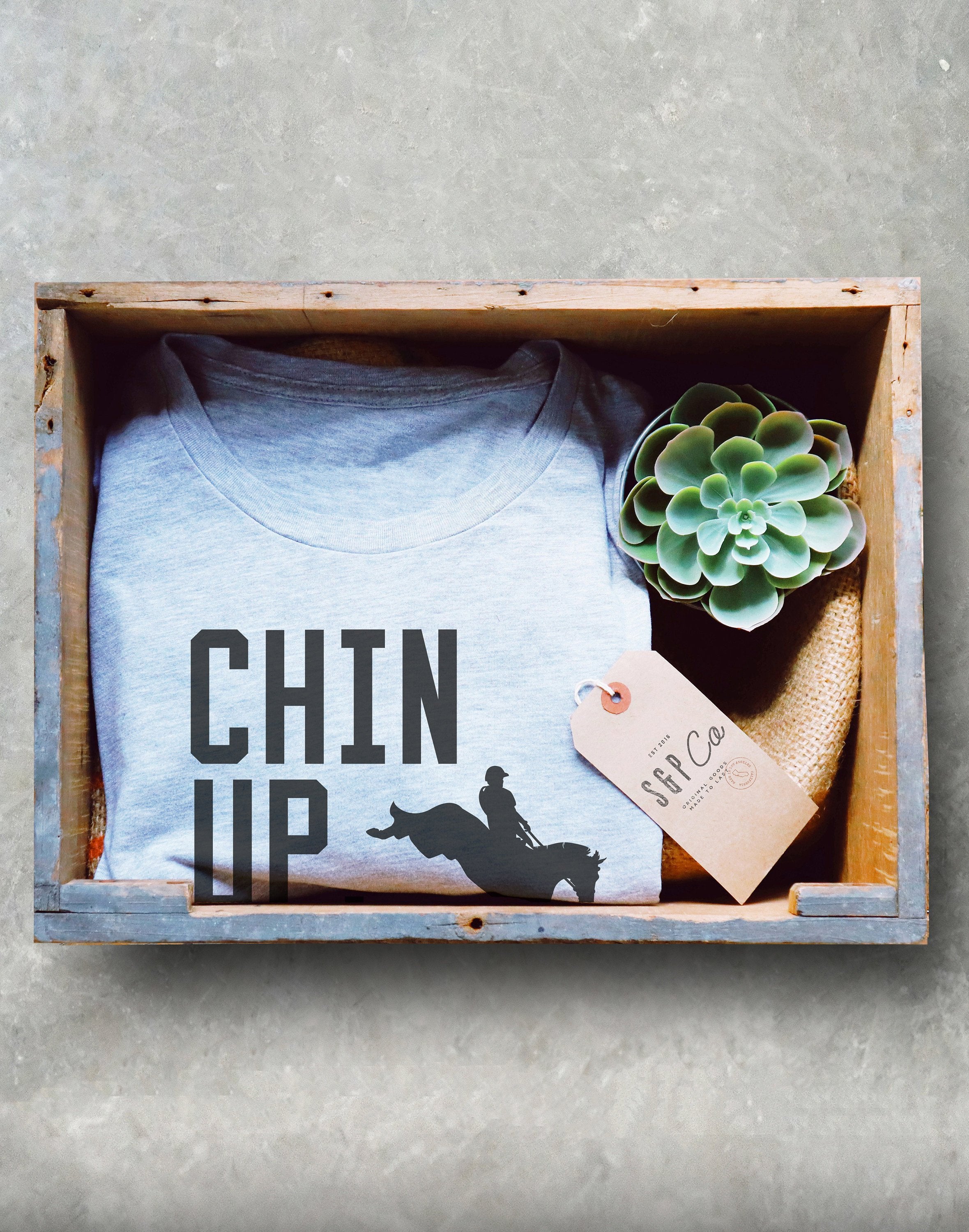 Chin Up, Heels Down Unisex Shirt - Horse riding shirt, Horse shirt, Equestrian shirt, Equestrian gift, Horseback riding, Horse lover gift