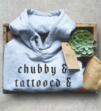 Chubby Tattooed Bearded Awesome Hoodie - Tattoo Artist Gifts, Tattoo TShirt, Tattoo Gifts, Tattoo Shirt, Beard Shirt, Hipster Shirt