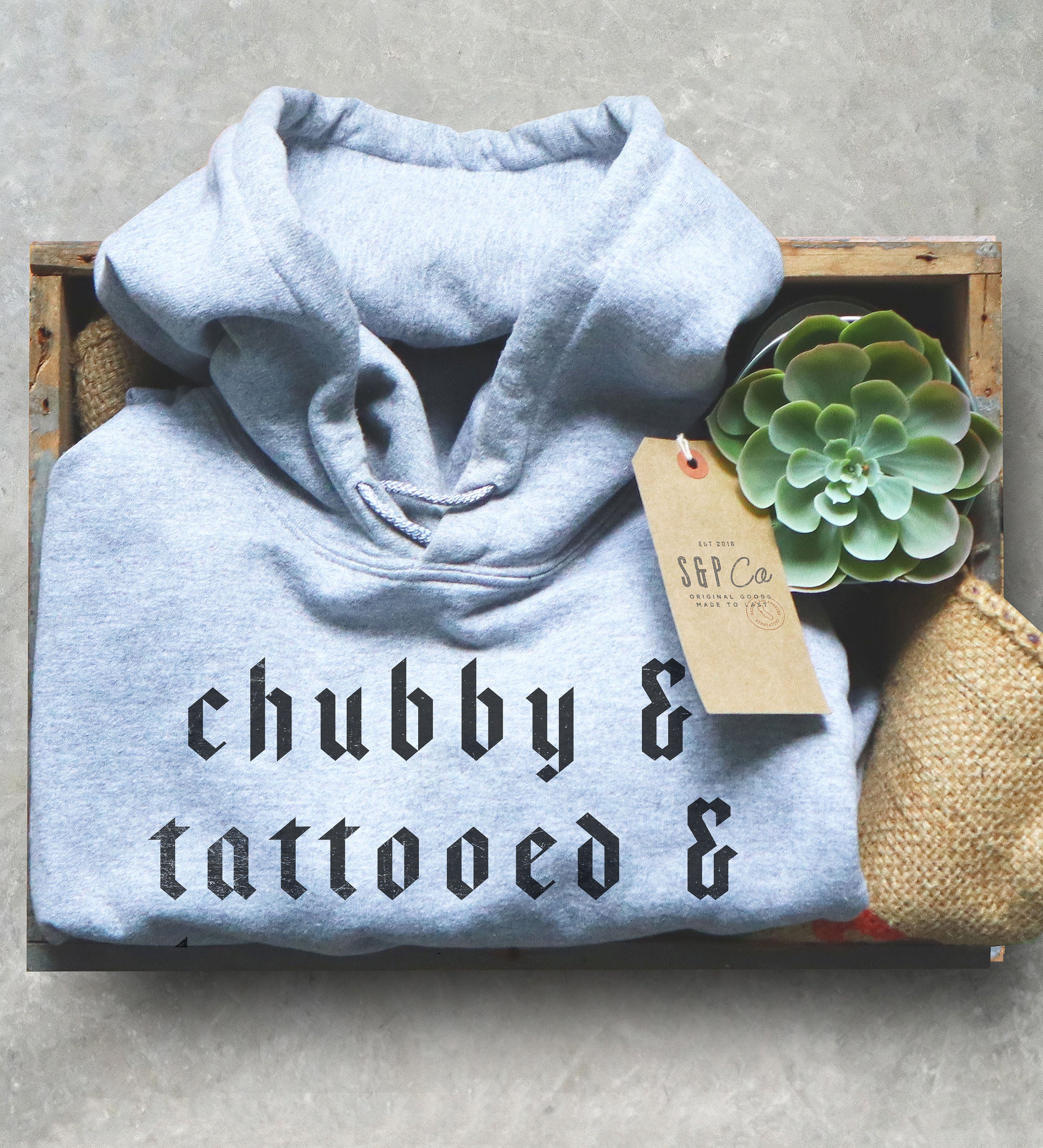 Chubby Tattooed Bearded Awesome Hoodie - Tattoo Artist Gifts, Tattoo TShirt, Tattoo Gifts, Tattoo Shirt, Beard Shirt, Hipster Shirt