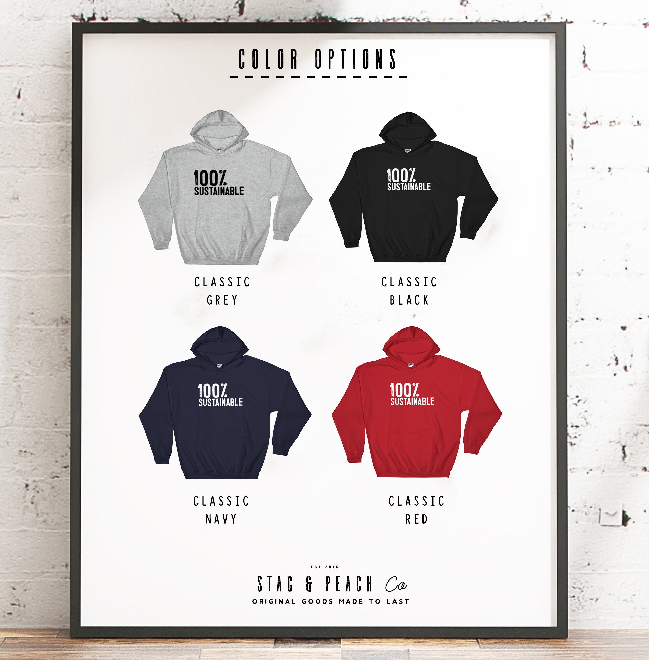 100% Sustainable Hoodie - Stag & Peach Co