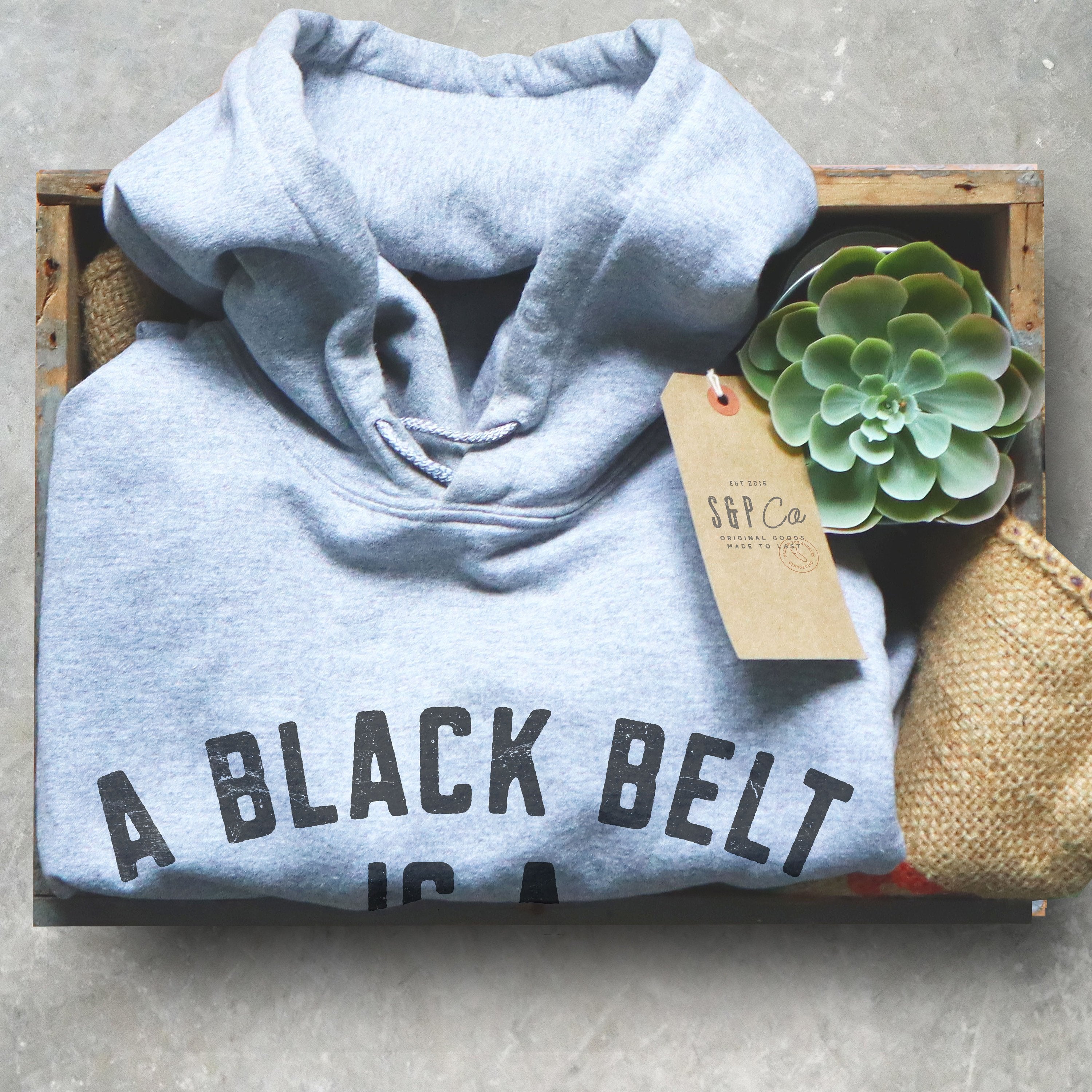 A Black Belt Is A White Belt That Refused To Give Up Hoodie - Stag & Peach Co