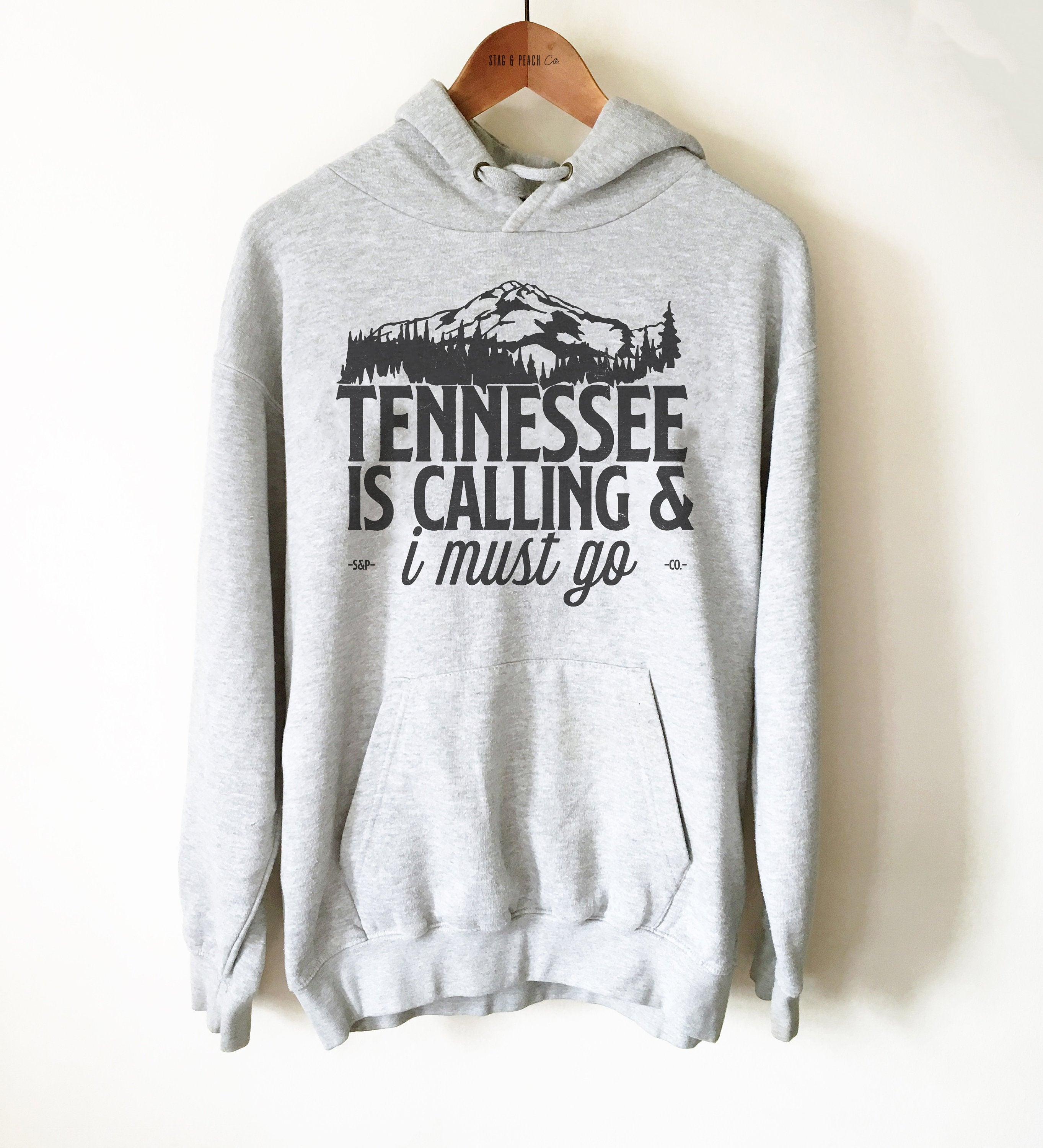 Tennessee Is Calling Unisex Hoodie - Tennessee Shirt, State Sweatshirt, Tennessee Gift, Smoky Mountains Shirt, TN Shirt, Nashville Shirt - Stag & Peach Co