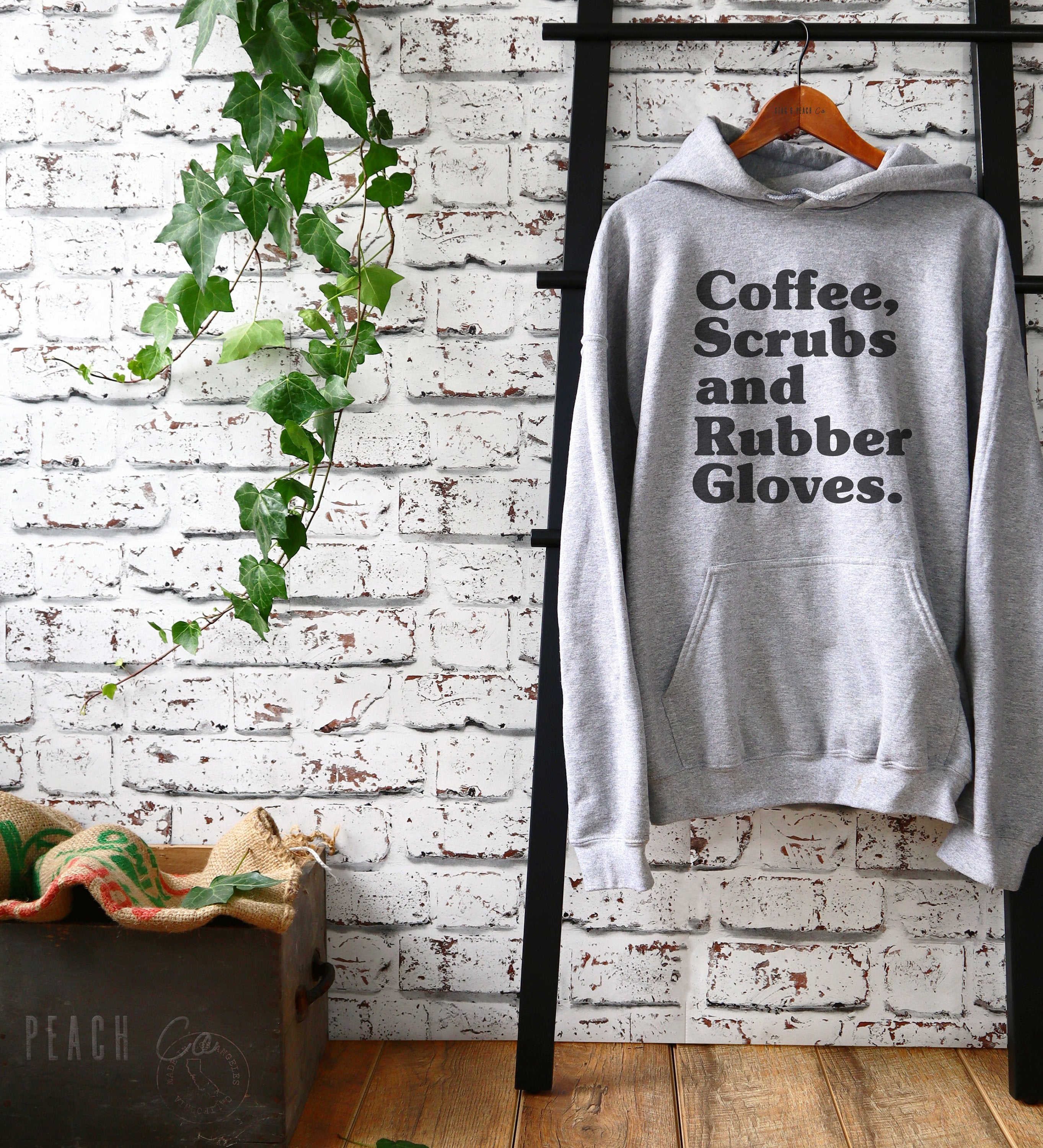 Coffee Scrubs & Rubber Gloves Hoodie