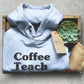 Coffee Teach Grade Repeat Hoodie - Teacher life shirt, Teacher hoodie, Teacher appreciation, Funny teacher shirt, Teacher gift