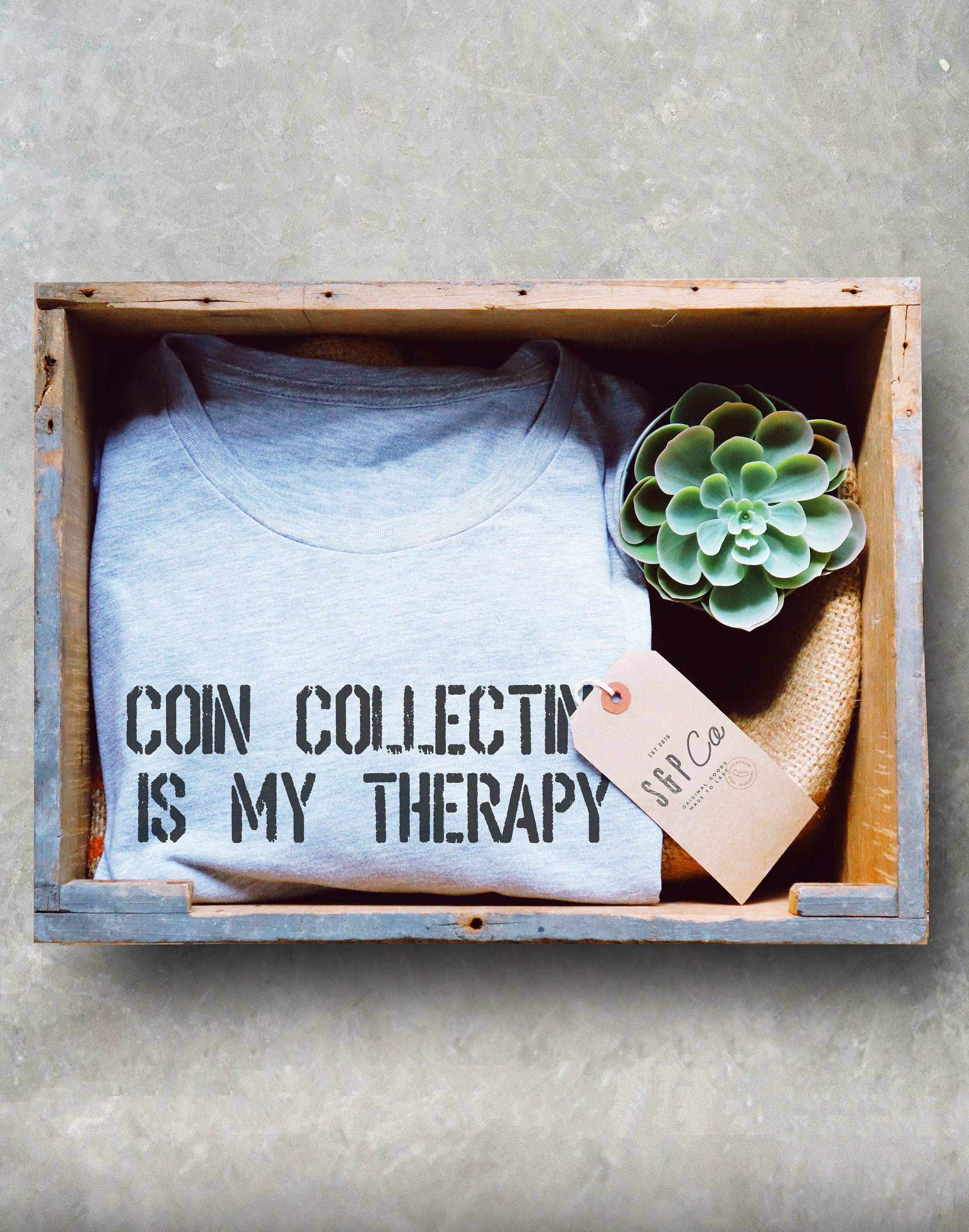 Coin Collecting Is My Therapy Unisex Shirt - Numismatist Shirt, Coin Collecting Shirt, Coin Collector Gift, Collector Gift, Retirement Shirt