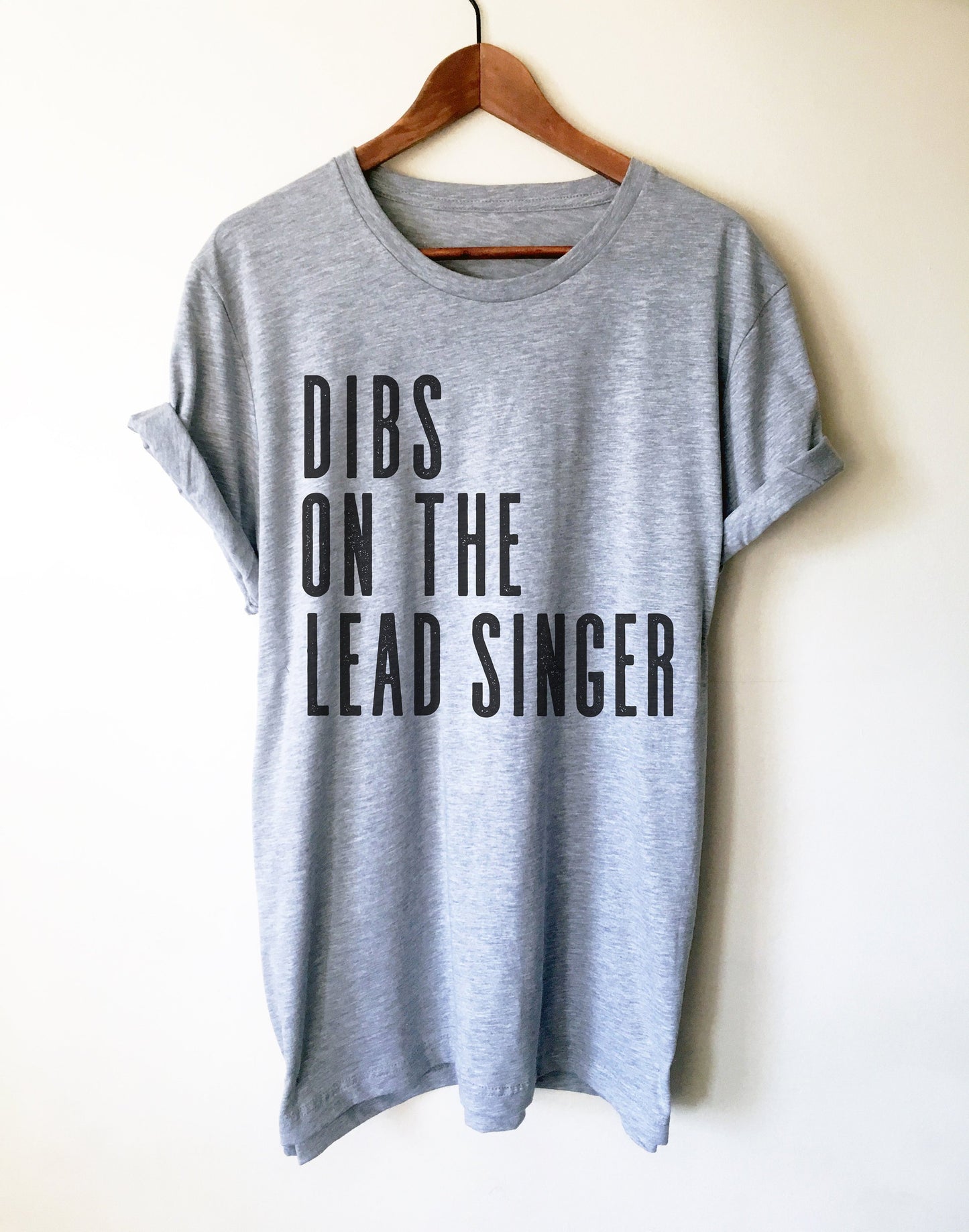 Dibs On The Lead Singer Unisex Shirt - Band shirt, Concert shirt, Concert shirts, Lead band singer, Music festival shirt, Concert groupie