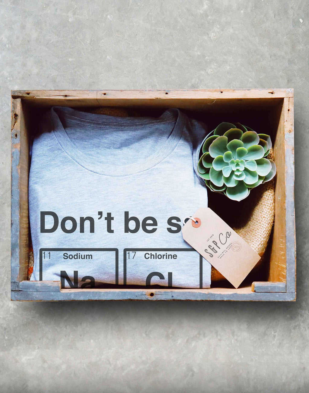 Don't Be So Salty Unisex Shirt - Chemistry shirt, Science shirt, Periodic table shirt, Chemistry gift, Chemistry teacher, Chemist gift