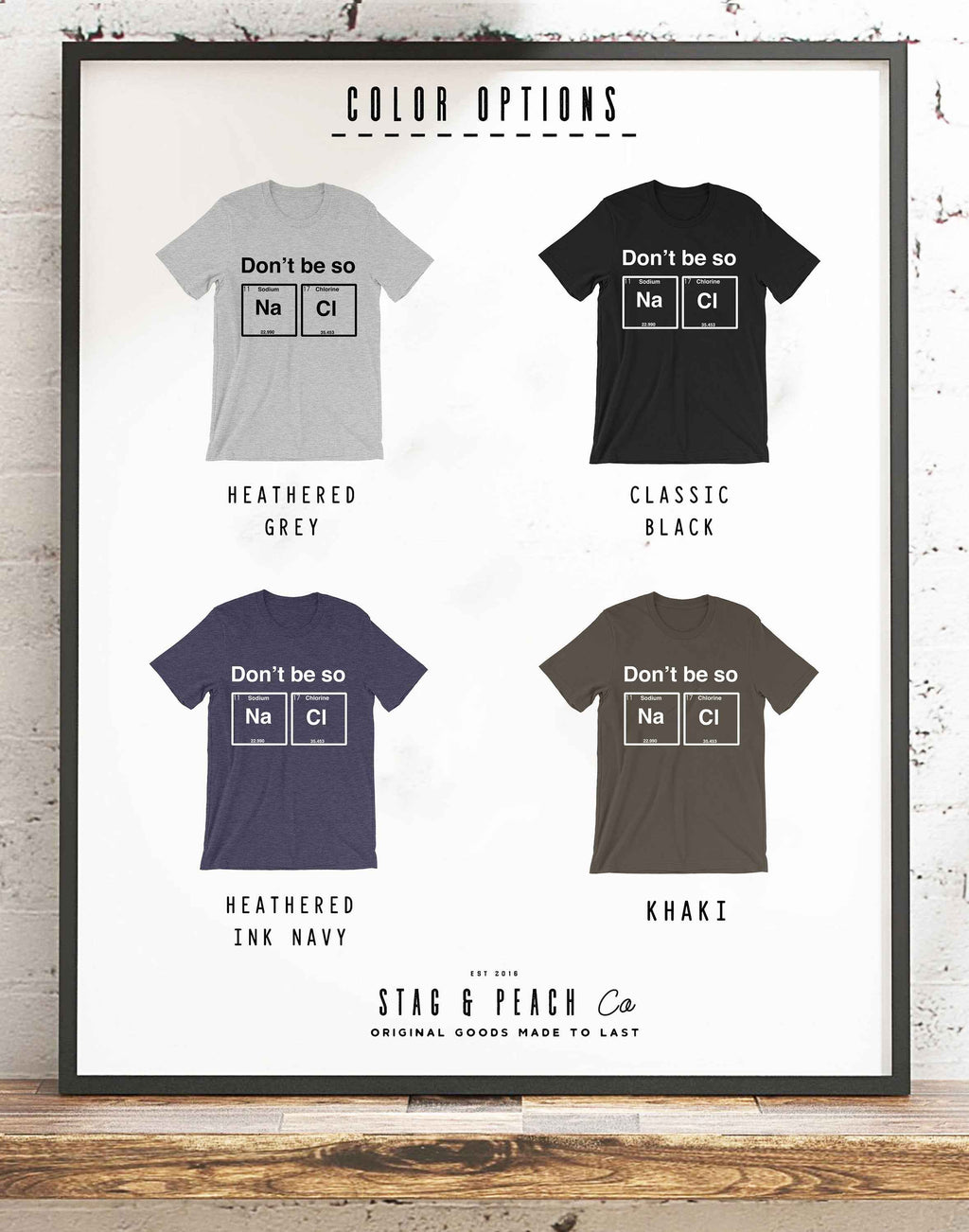 Don't Be So Salty Unisex Shirt - Chemistry shirt, Science shirt, Periodic table shirt, Chemistry gift, Chemistry teacher, Chemist gift