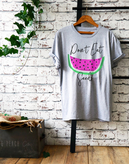Don't Eat Watermelon Seeds T-Shirt - Pregnancy announcement shirt - Pregnancy reveal shirt - Cute Maternity Shirt - Gender Reveal Shirt