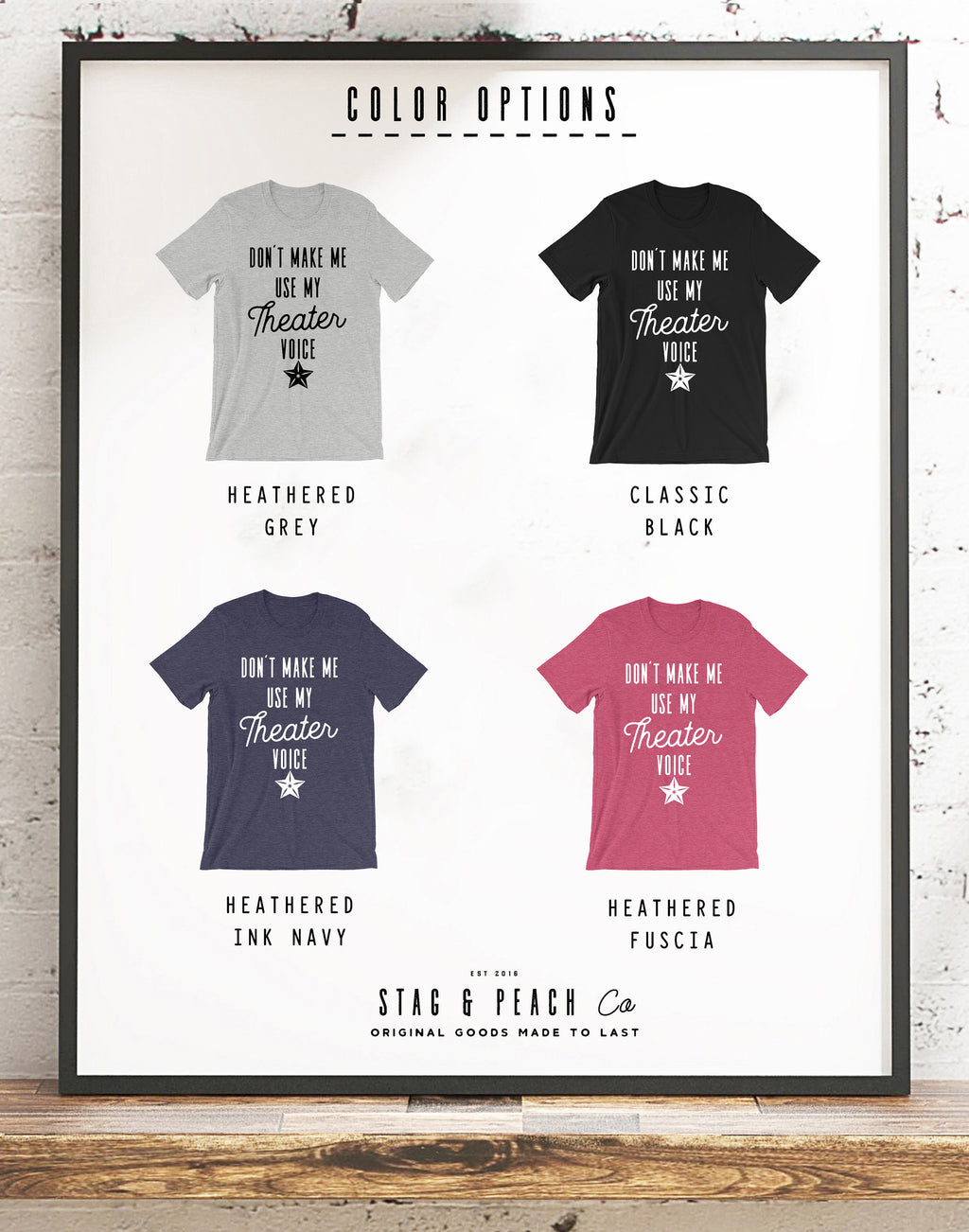 Don't Make Me Use My Theater Voice Unisex Shirt - Actor Shirt, Actress Shirt, Music Theatre Shirt, Theater gift ideas, Theater Shirt