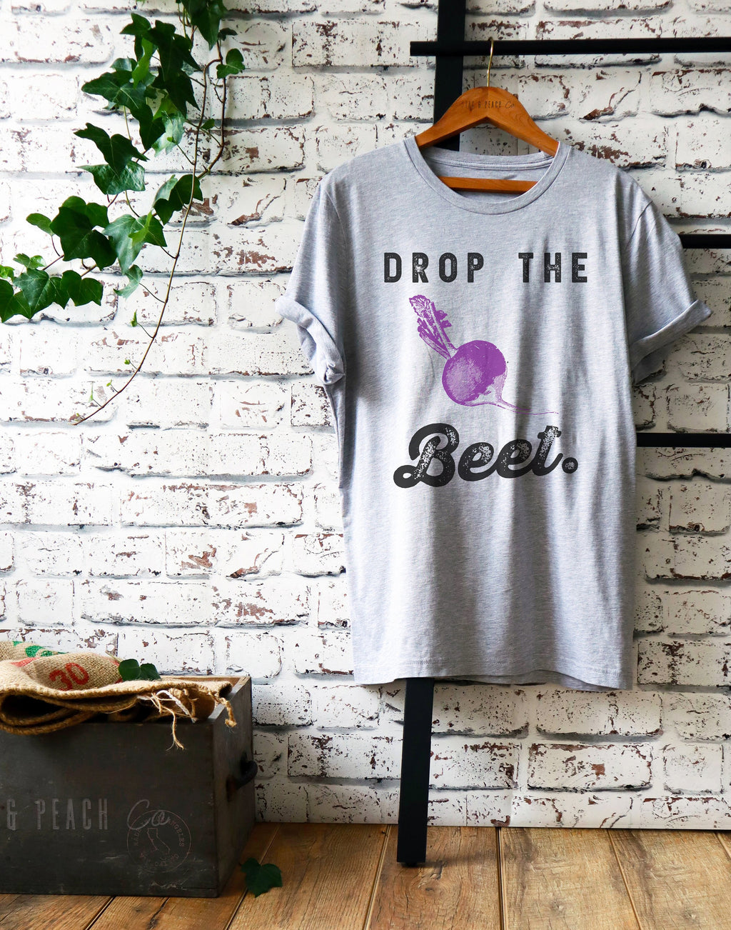 Drop The Beet Unisex Shirt - Gardening Shirt - Gardener Gift - Plant Shirt - Vegan Shirt - Plant Shirt - Foodie Gift - vegetable shirt - Stag & Peach Co