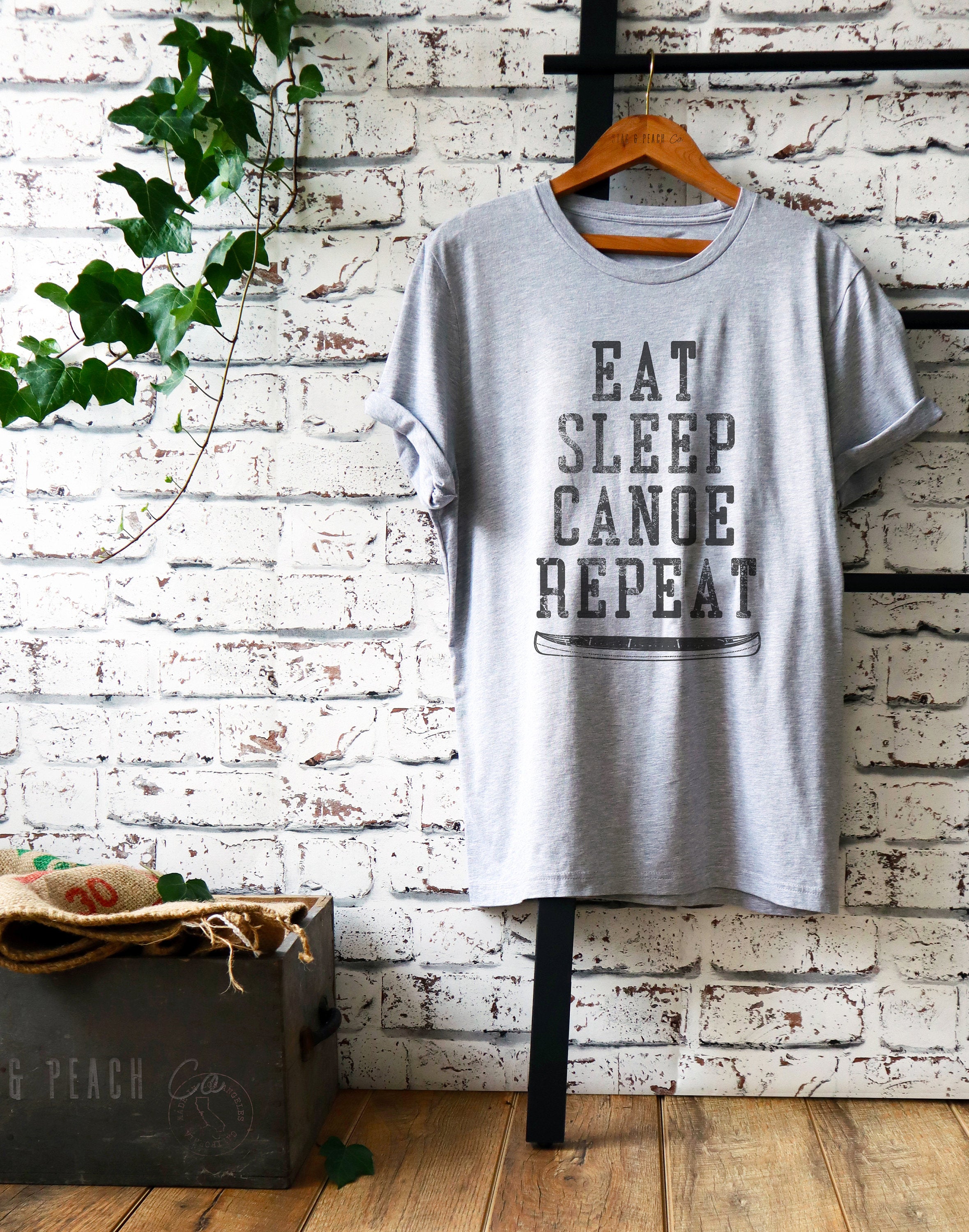 Eat Sleep Canoe Repeat Unisex Shirt