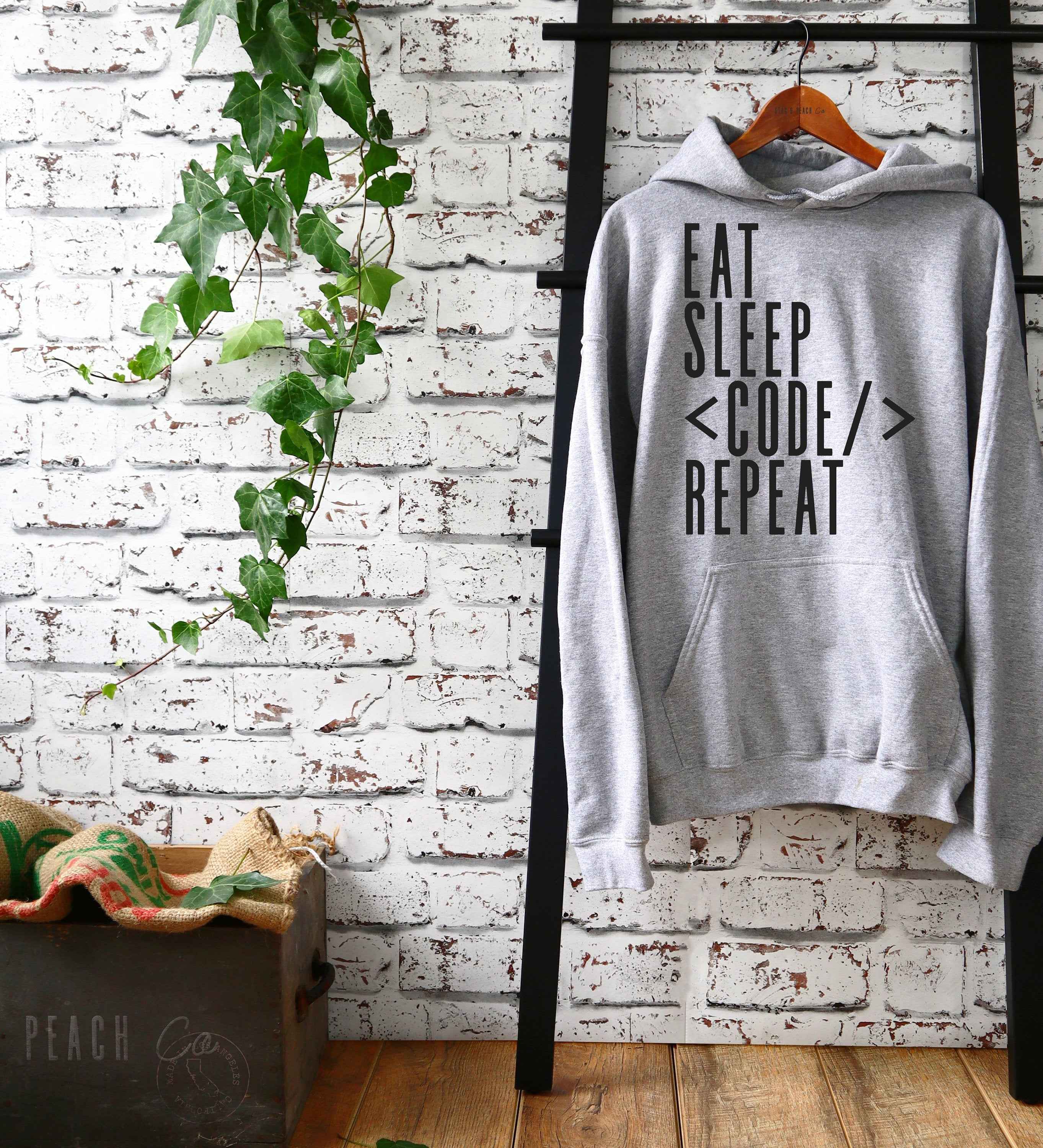 Eat Sleep Code Repeat Hoodie - Coder Hoodie, Computer Science Shirt, Programmer Hoodie, Programmer Shirts, Programmer Gift, Coder Shirt