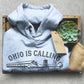 Ohio Is Calling Hoodie - Ohio Shirt, Country Shirt, Buckeye State Shirt, State Pride Shirt, Cleveland Shirt, Moving Gift, Ohio Apparel