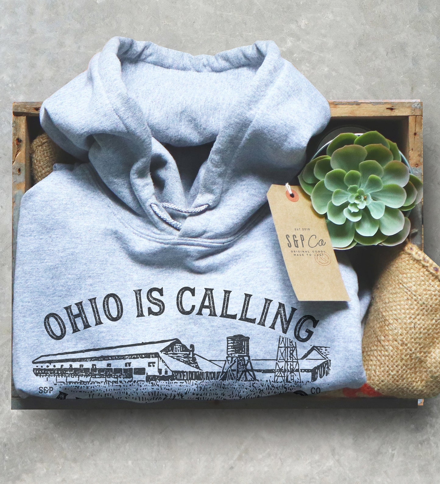 Ohio Is Calling Hoodie - Ohio Shirt, Country Shirt, Buckeye State Shirt, State Pride Shirt, Cleveland Shirt, Moving Gift, Ohio Apparel