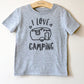 I Love Camping Kids Shirt - Camping Shirt, Happy Camper, Kids Camping Shirt, Adventure Shirt, Camping Toddler Shirt, Camp Shirt, Youth Tee