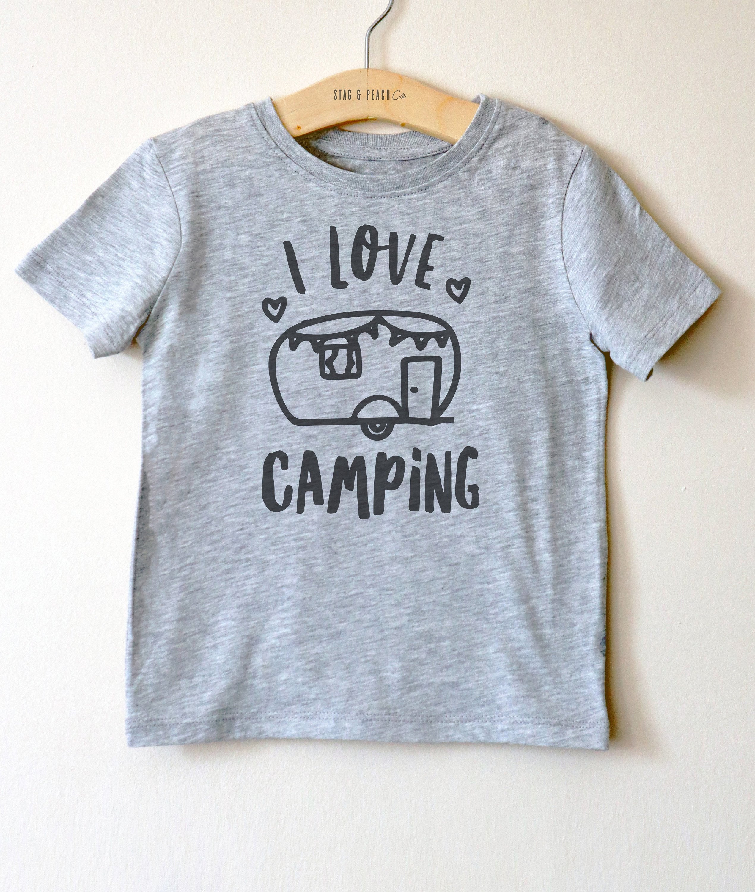 I Love Camping Kids Shirt - Camping Shirt, Happy Camper, Kids Camping Shirt, Adventure Shirt, Camping Toddler Shirt, Camp Shirt, Youth Tee - Stag & Peach Co