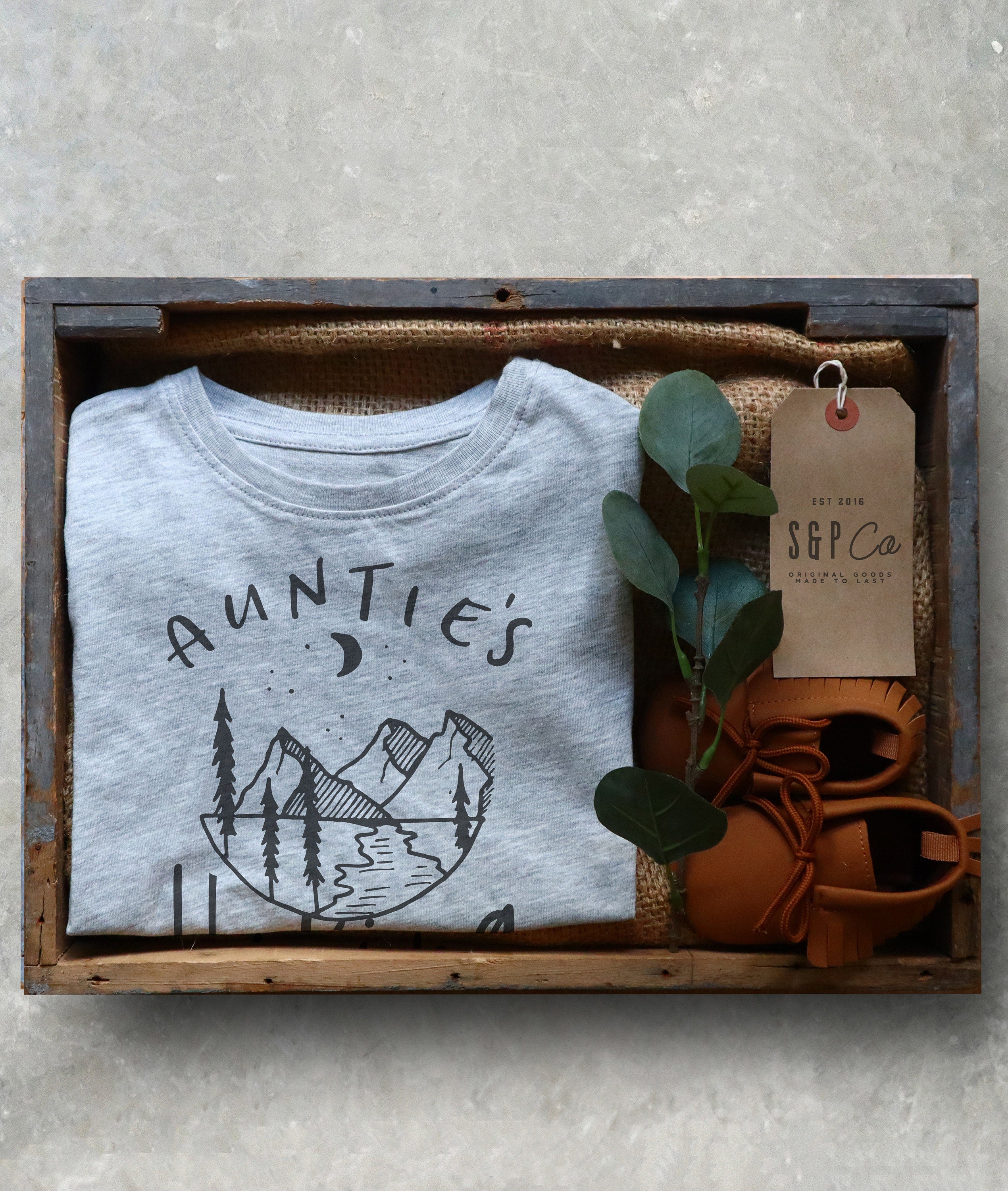 Auntie's Hiking Buddy Kids Shirt - Hiking Shirt, adventure Toddlers Shirt, hiking Shirt for kids, Adventure  Gift For Nephew or Niece