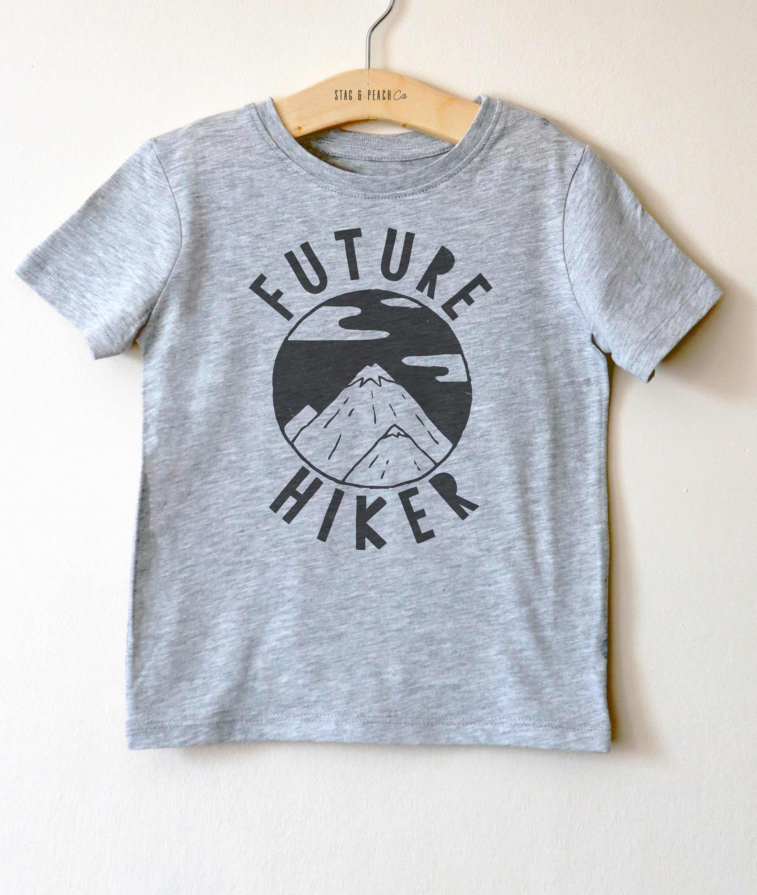 Future Hiker Kids Shirt - Hiking Shirt, Adventure Time Toddlers Shirt, Wanderlust Shirt, Adventure Awaits Youth Shirt, Mountain Shirt, - Stag & Peach Co