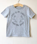 Lucky Hunting Shirt Kids Shirt - Hunting Gifts, Deer Print Shirt, Deer Hunting Shirt, Hunting Kids Clothes, Hunting Toddler Gift, Deer Tee - Stag & Peach Co