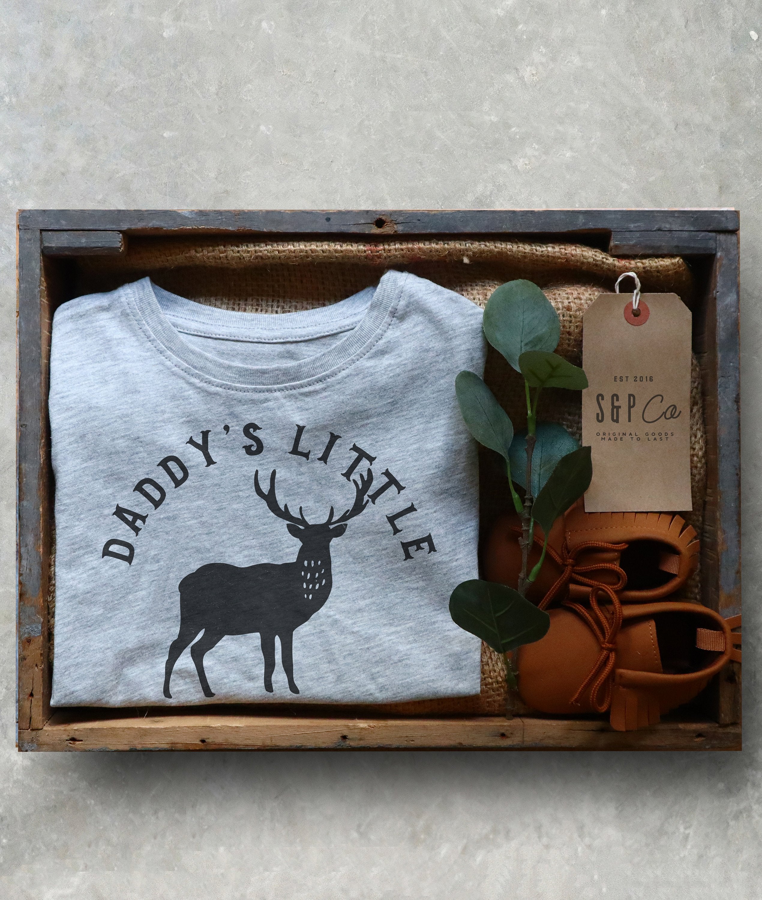 Daddy's Little Hunting Buddy Kids Shirt - Hunting Gifts, Deer Print Shirt, Deer Hunting Shirt, Hunting Kids Clothes, Hunting Toddler Gift
