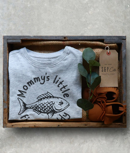 Mommy's Little Fishing Buddy Kids Shirt - Fishing Shirt, Fishing Gift, Mommy and Me Outfits, Fishing Mom Shirt, Hooked On Mommy