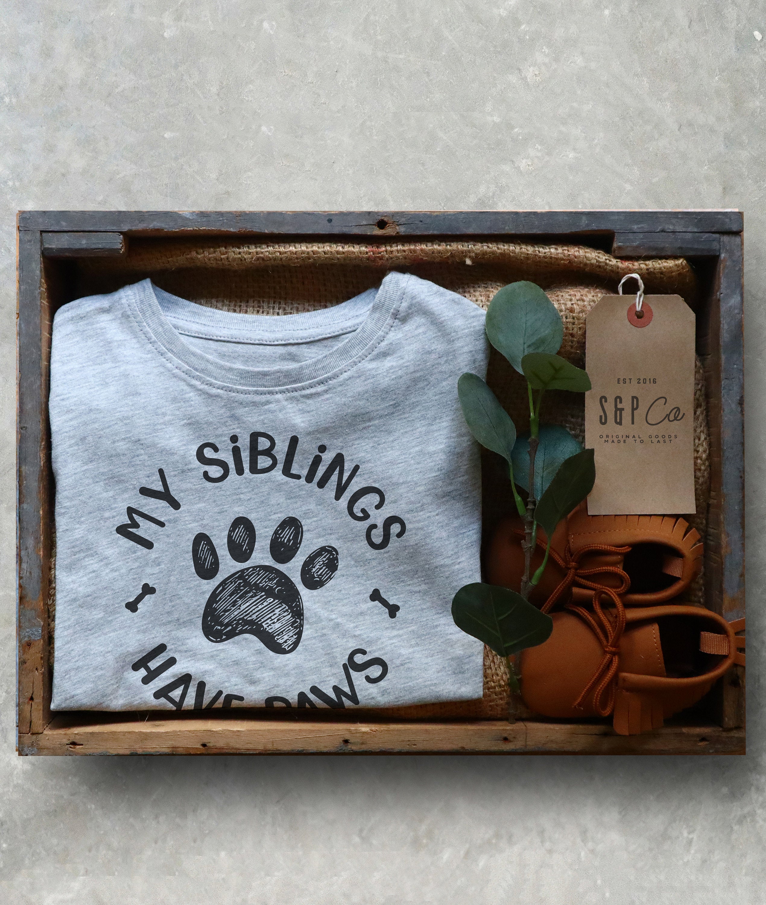 My Siblings Have Paws Kids Shirt