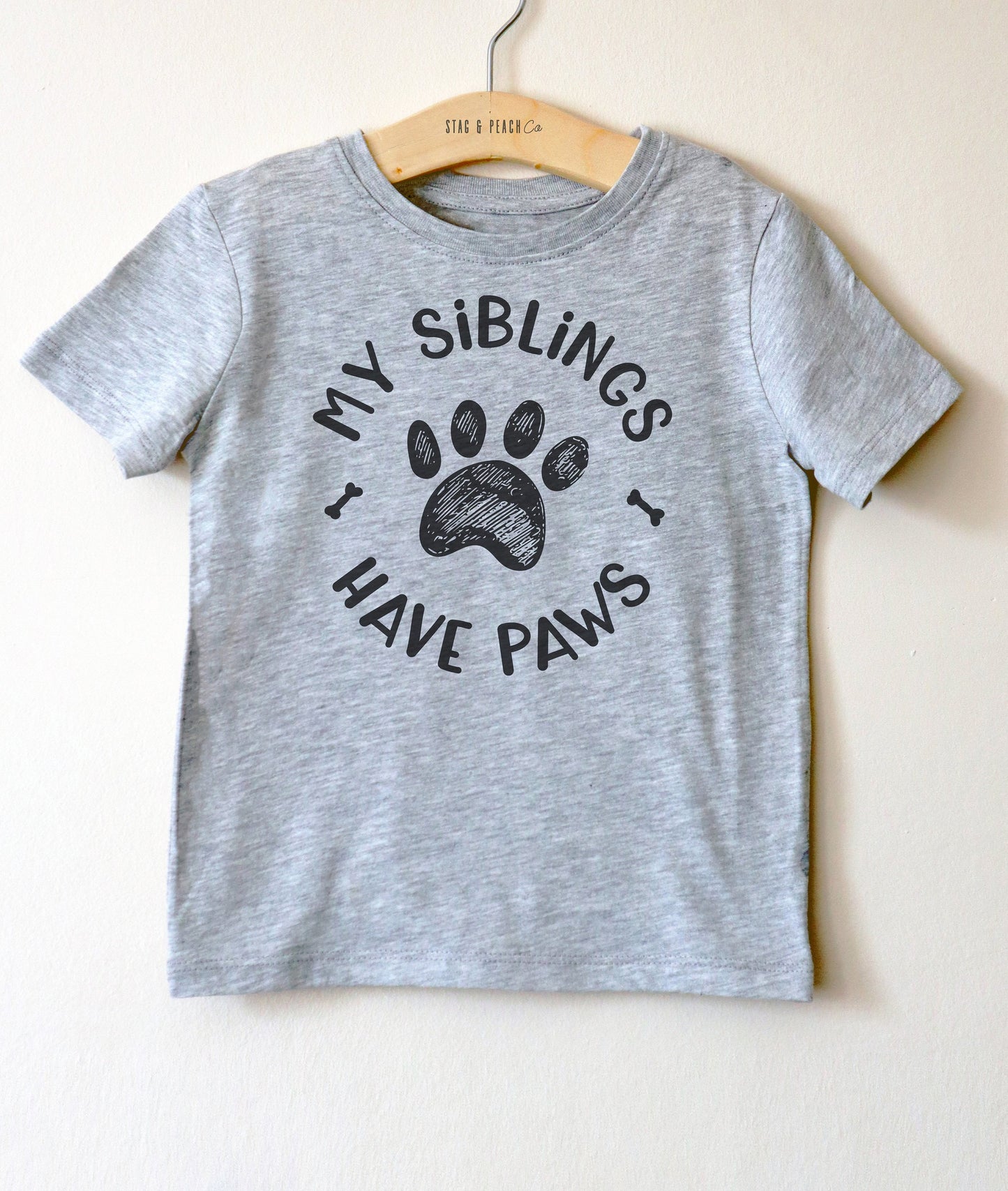 My Siblings Have Paws Kids Shirt