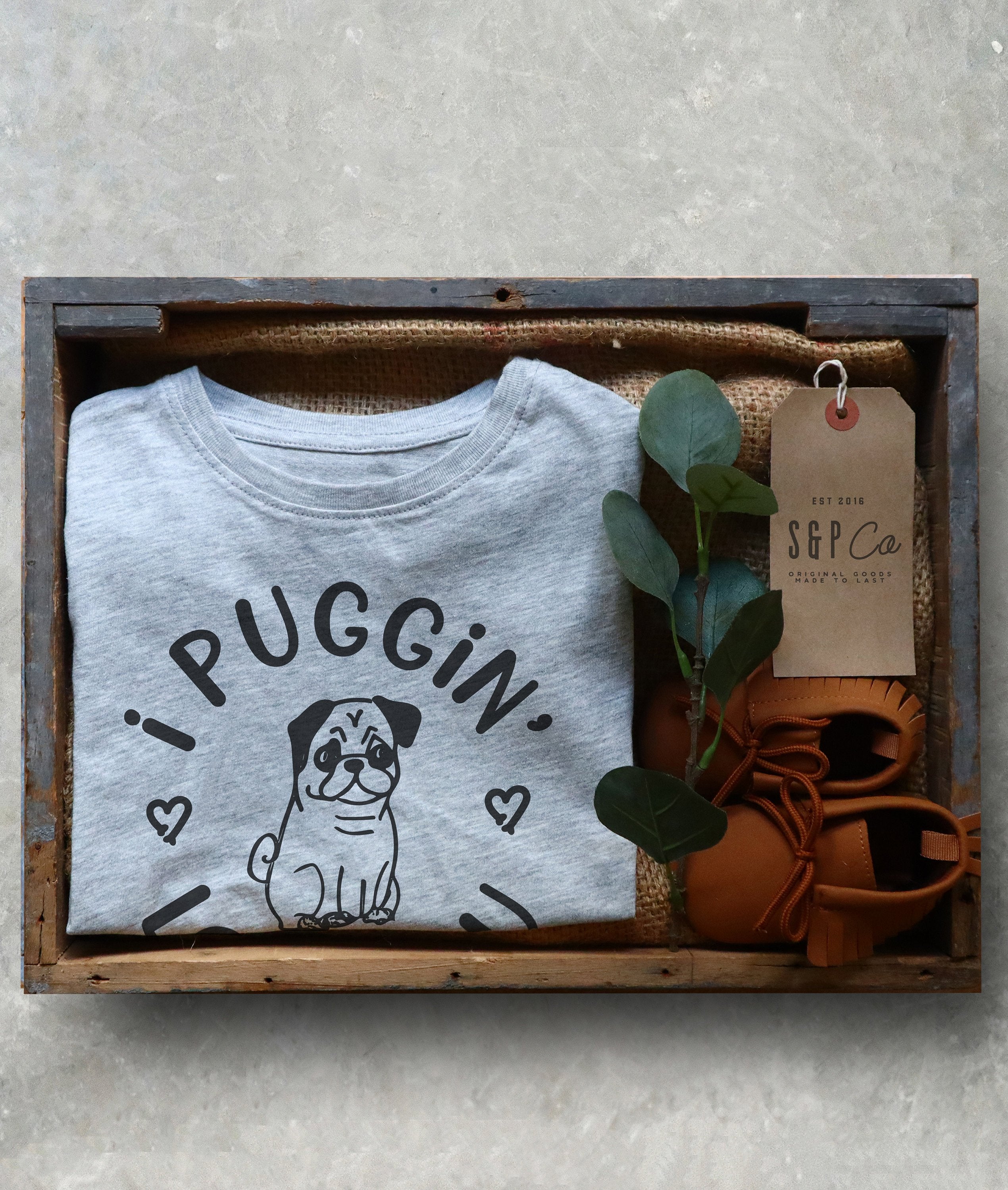 I Puggin' Love You Kids Shirt - Pug Shirt Kids, Pug Gift, Pug Lover Gift, Valentine's Kids, Pug Clothing Toddler, Pug Print Shirt, Pug Art