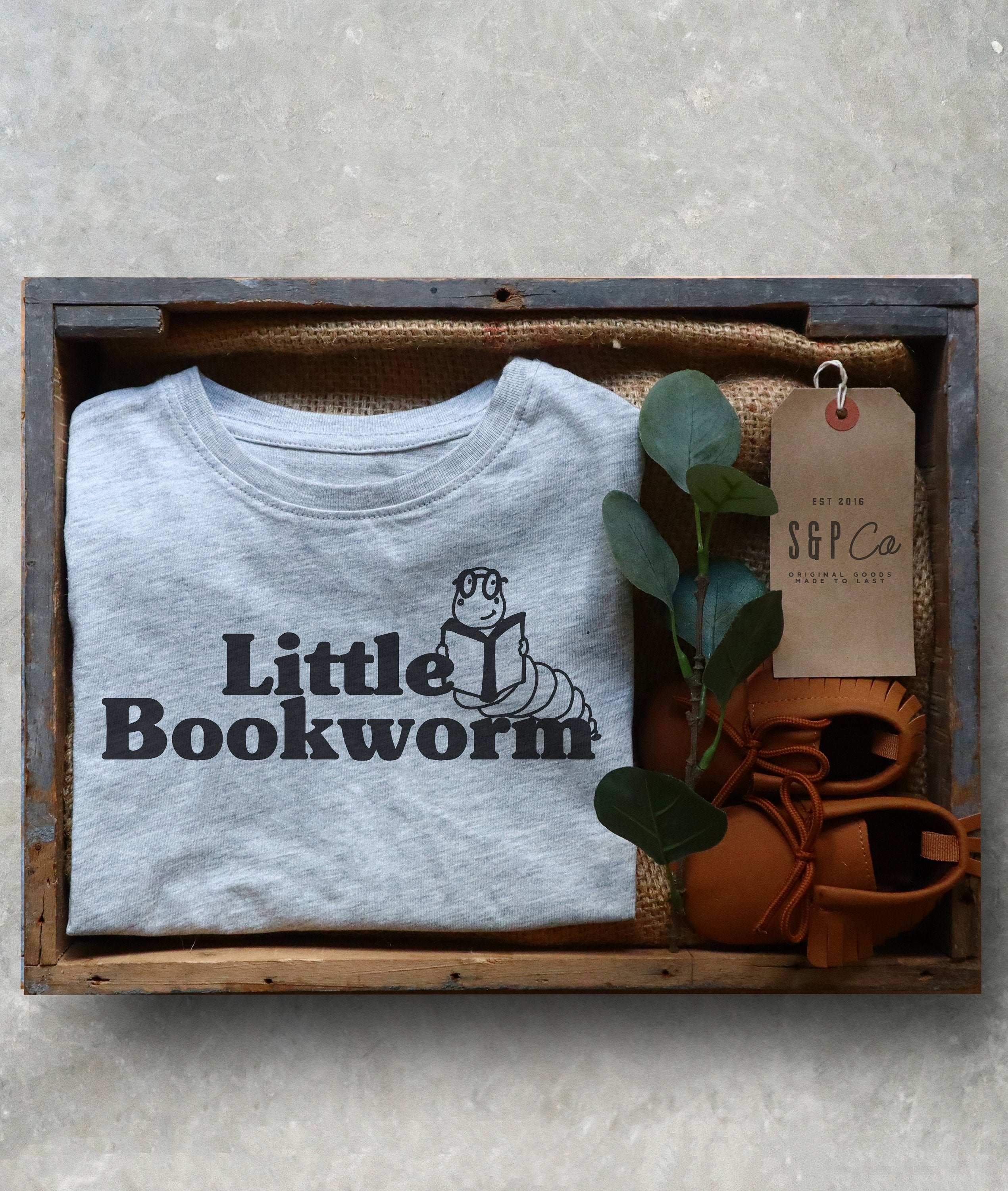 Little Bookworm Kids Shirt - Bookworm Shirt Kids, Children Book TShirts, Book Lovers Kids Tshirt, Bookish Gift, Reading Shirt Kids - Stag & Peach Co