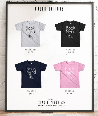 Book Nerd Kids Shirt - Bookworm Kids Shirts, Book Lovers Kids, Book T-Shirt, Literary Kids Shirt, Gift For Reader, Reading Shirts Kids