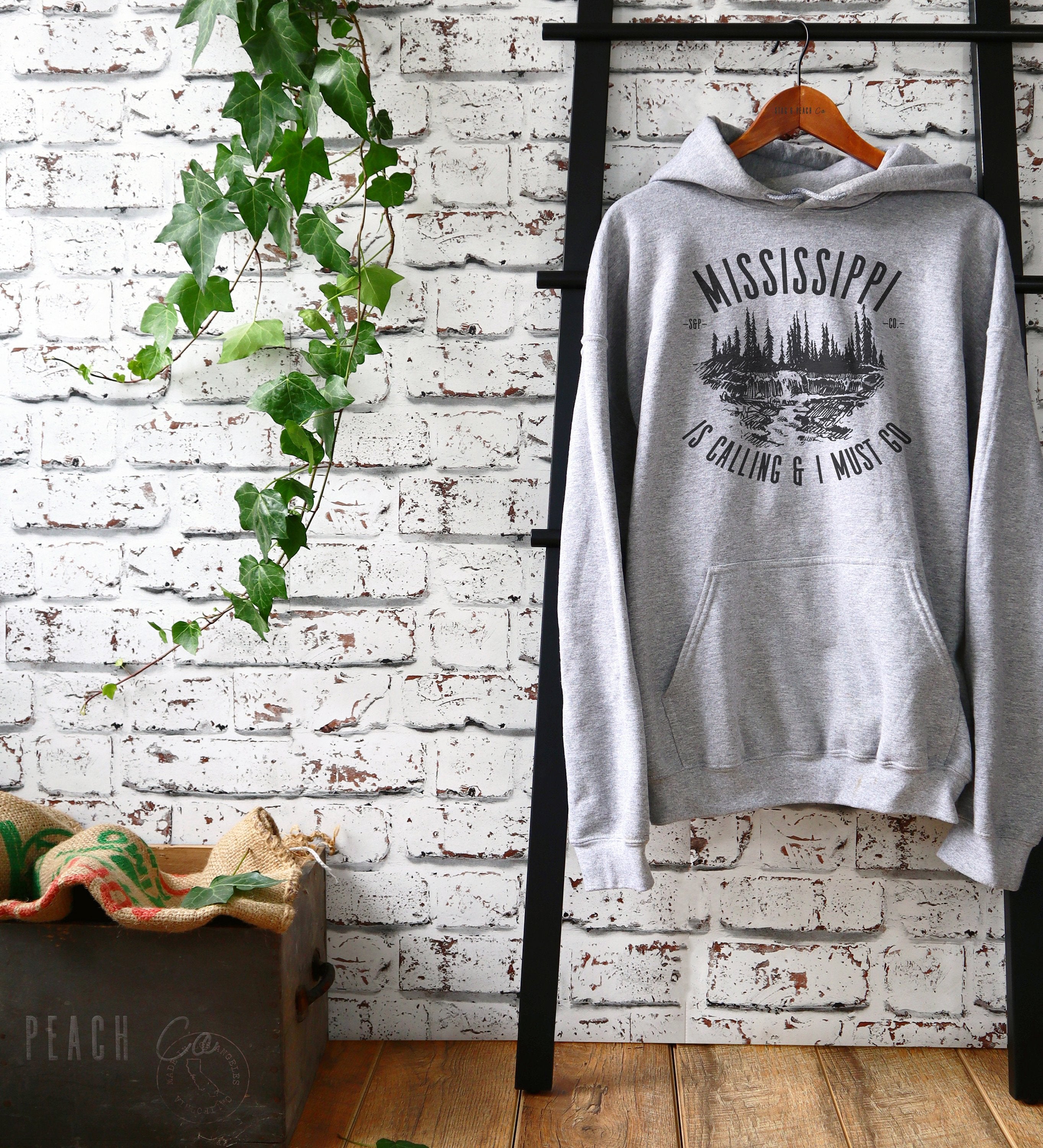 Mississippi Is Calling Hoodie - Mississippi Shirt, Home State Sweatshirt, Mississippi Pride Gift, MS State Shirt, Jackson Shirt, River Tee - Stag & Peach Co