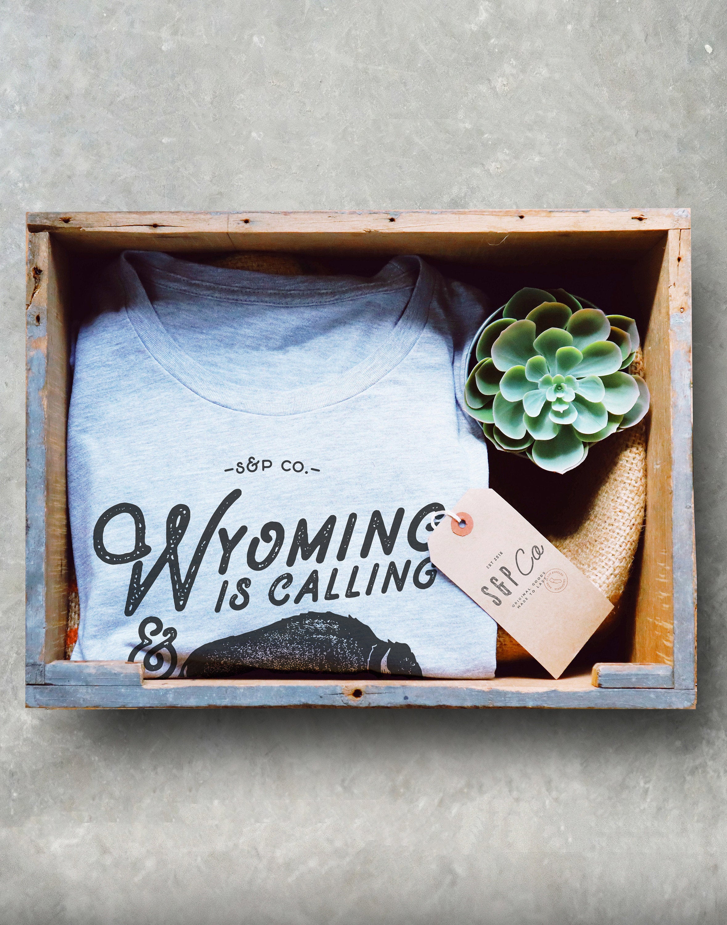 Wyoming Is Calling Unisex Shirt - Wyoming Shirt, Buffalo Shirt, State Pride Shirt, USA Shirt, Wyoming Gifts, Yellowstone National Park Shirt - Stag & Peach Co