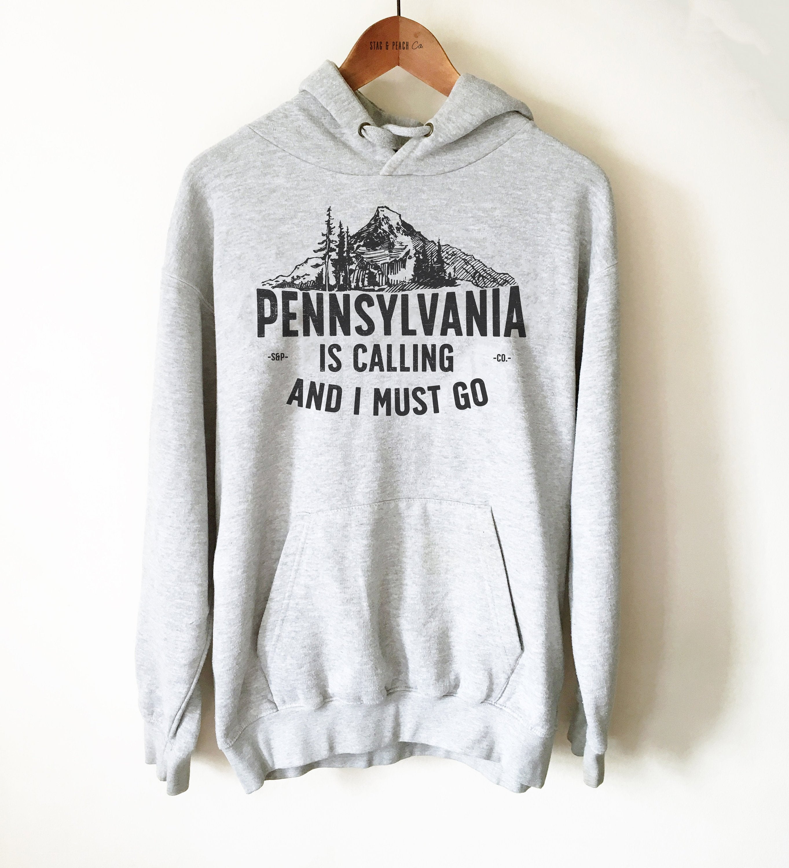 Pennsylvania Is Calling Hoodie - Pennsylvania Shirt, State Pride Shirt, PA Home Shirt, Pennsylvania Gift, Philadelphia Shirt, Pittsburgh Tee - Stag & Peach Co